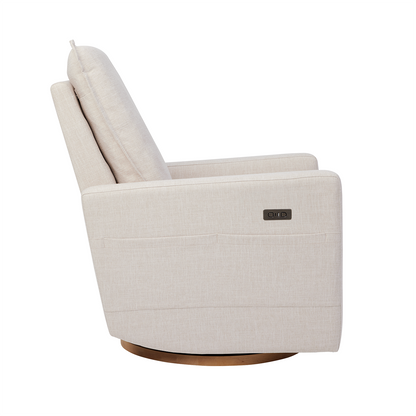 Frankie Electric Recliner Glider Nursery Chair in Egg Shell