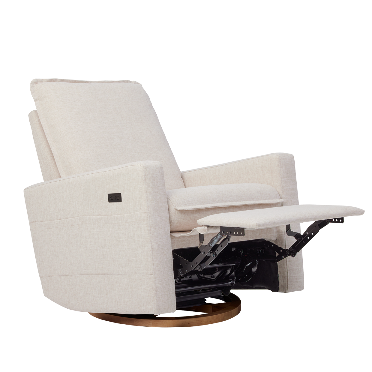 Frankie Electric Recliner Glider Nursery Chair in Egg Shell