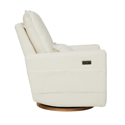 Frankie Electric Recliner Glider Nursery Chair in Coconut Teddy
