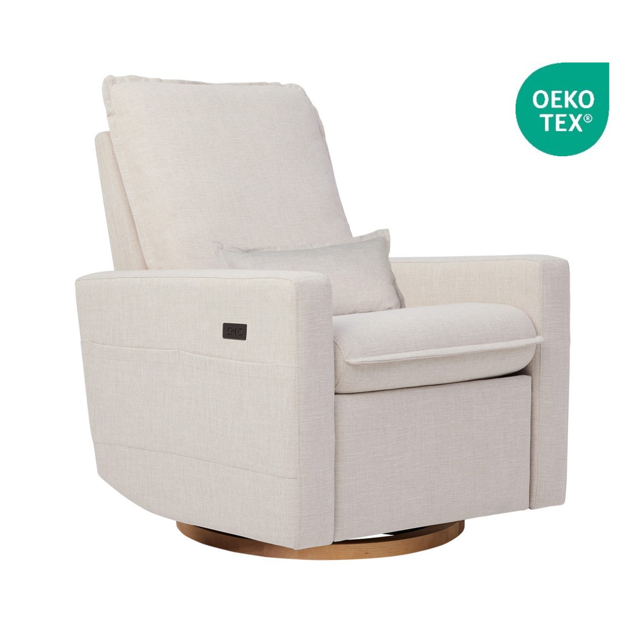 Frankie Electric Recliner Glider Nursery Chair in Egg Shell