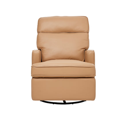 Leo Electric Recliner Glider Chair with USB in Palomino Leather