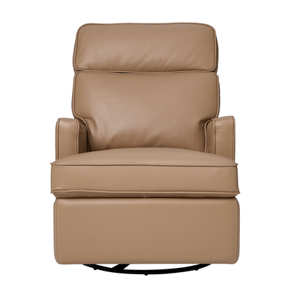 Leo Electric Recliner Glider Chair with USB in Palomino Leather