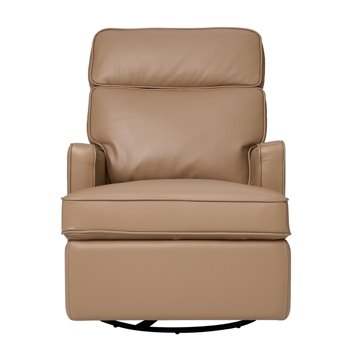 Leo Electric Recliner Glider Chair with USB in Palomino Leather