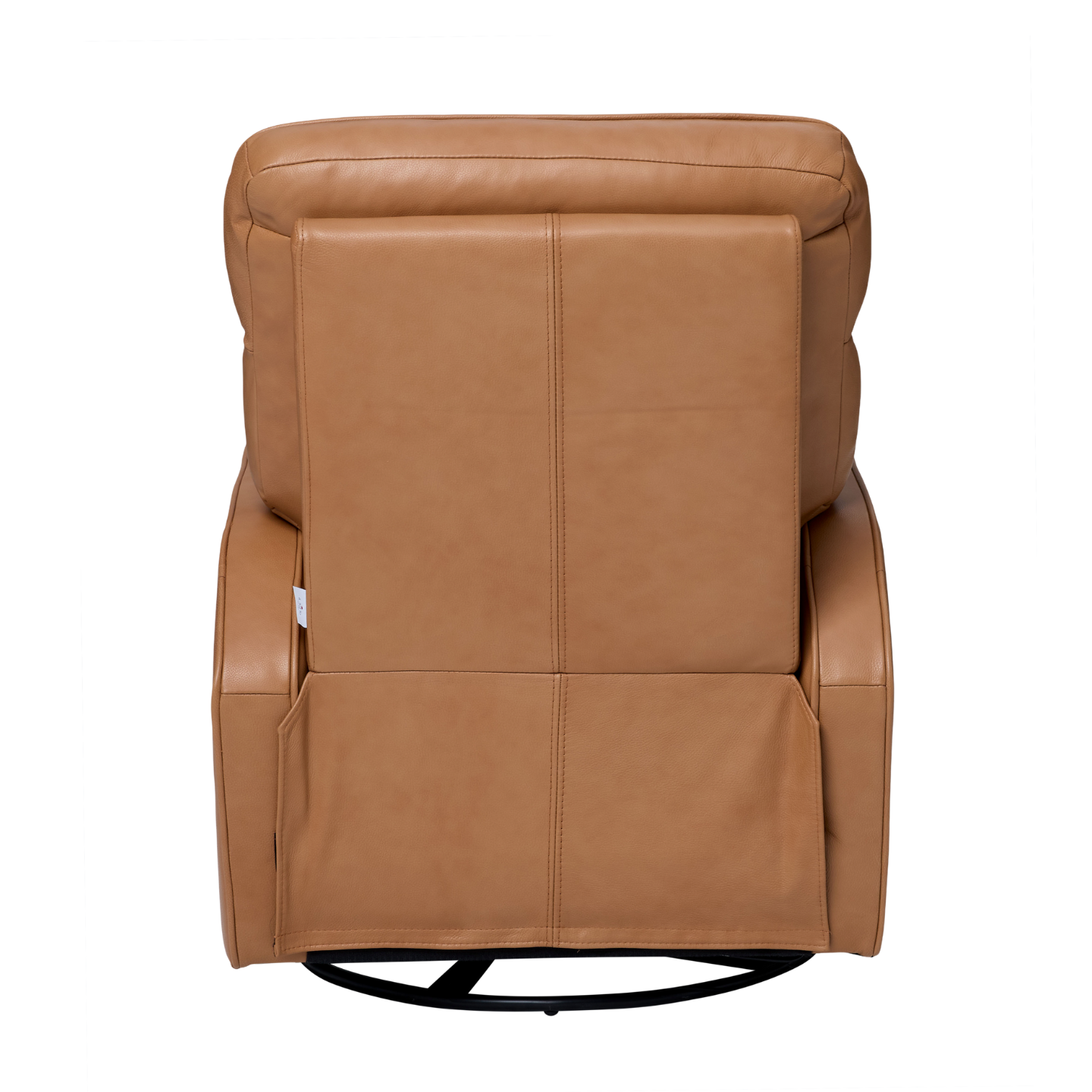 Leo Electric Recliner Glider Chair with USB in Tan Leather