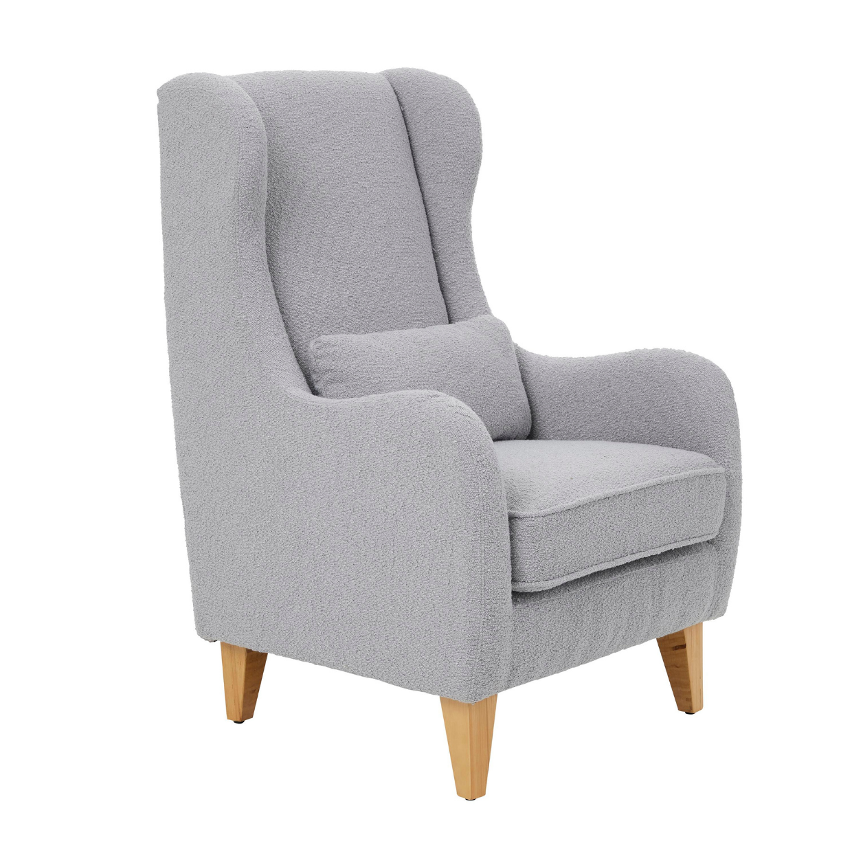 Olivia Rocking Chair with Ottoman in Shadow Bouclé