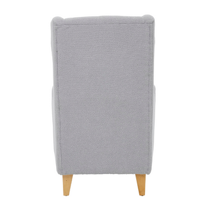 Olivia Rocking Chair with Ottoman in Shadow Bouclé