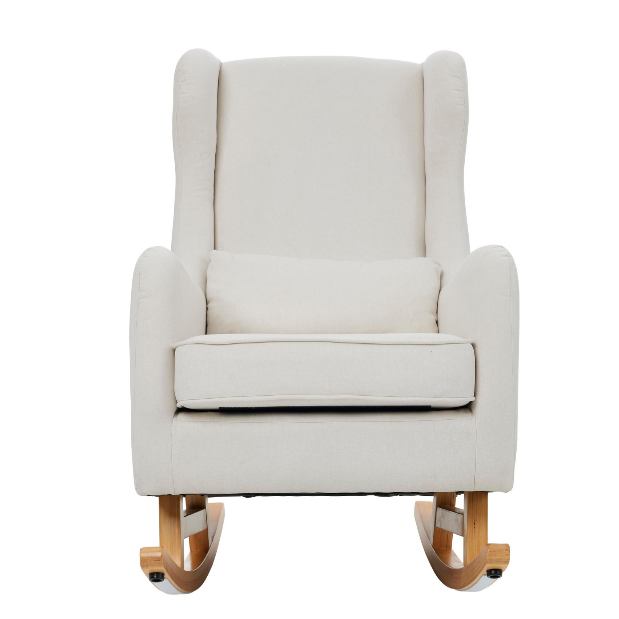 Olivia Rocking Chair with Ottoman in Oat