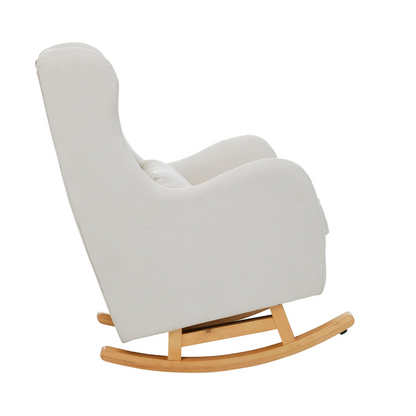 Olivia Rocking Chair with Ottoman in Oat