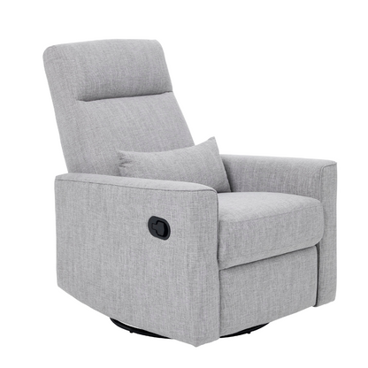 Paige Recliner Glider Nursing Chair in Pure Grey