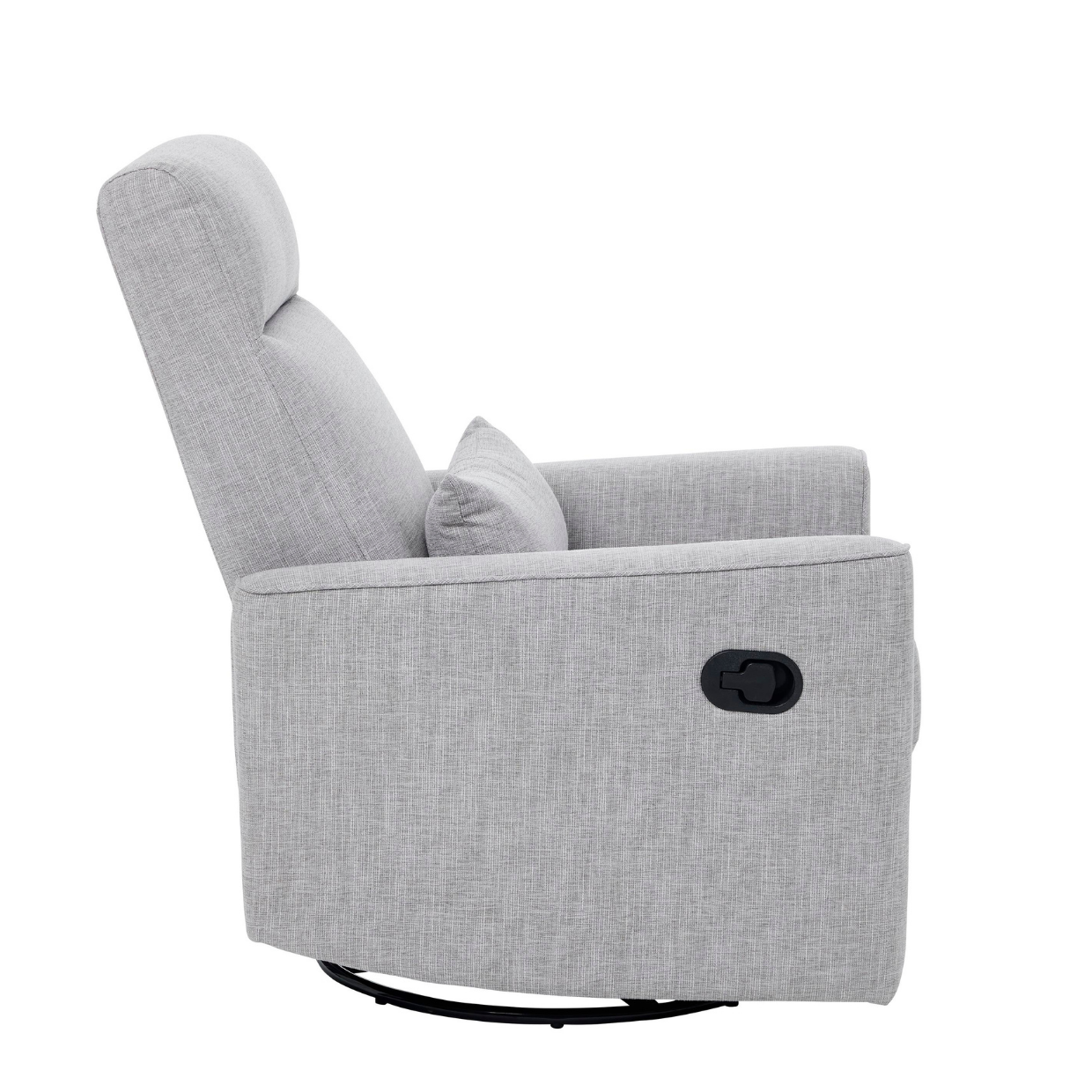 Paige Recliner Glider Nursing Chair in Pure Grey