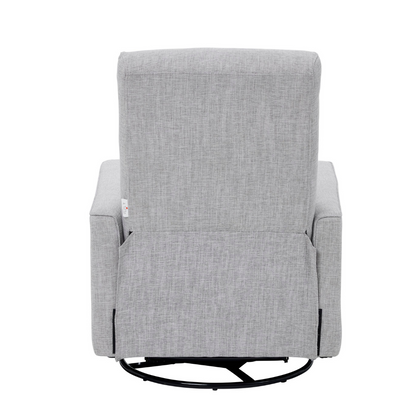 Paige Recliner Glider Nursing Chair in Pure Grey