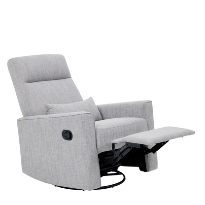 Paige Recliner Glider Nursing Chair in Pure Grey