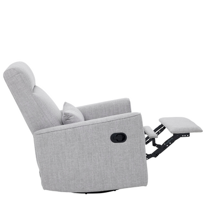 Paige Recliner Glider Nursing Chair in Pure Grey