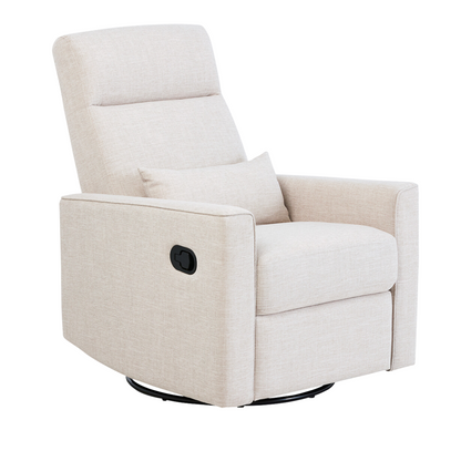 Paige Recliner Glider Chair in Egg Shell