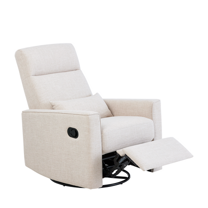 Paige Recliner Glider Chair in Egg Shell