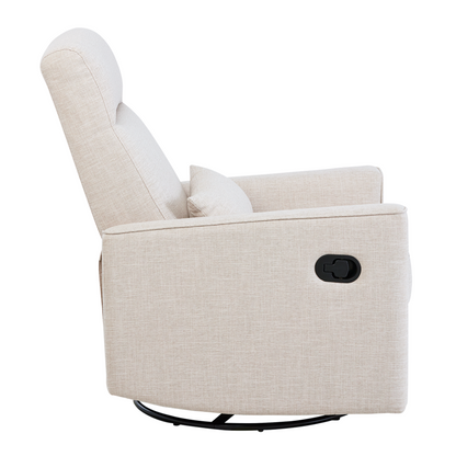 Paige Recliner Glider Chair in Egg Shell