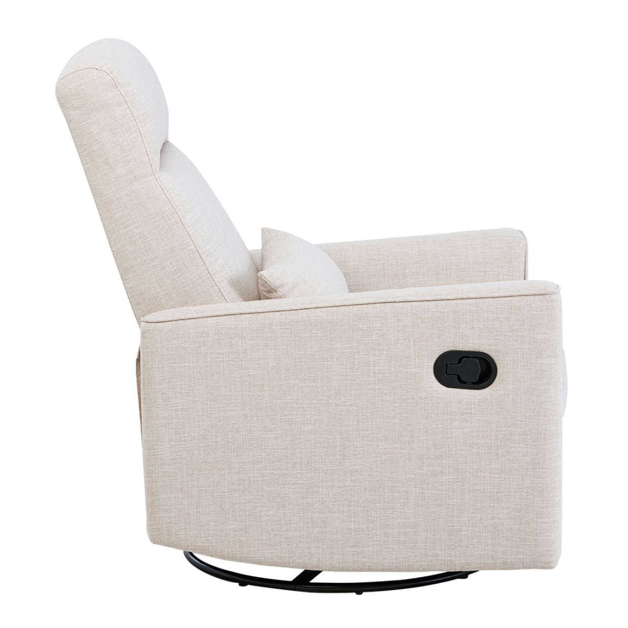 Paige Recliner Glider Chair in Egg Shell