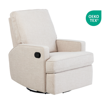 Quinn Recliner Glider Nursery Chair in Egg Shell