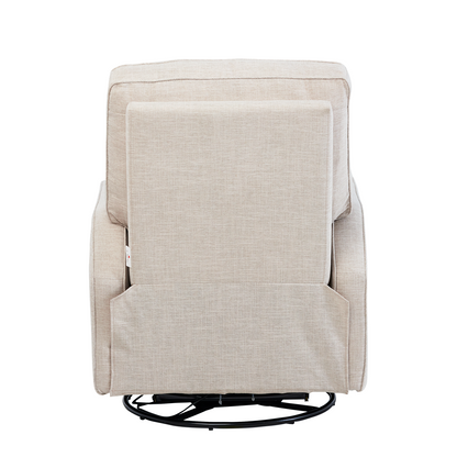 Quinn Recliner Glider Nursery Chair in Egg Shell