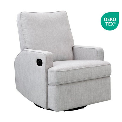 Quinn Recliner Glider Nursery Chair in Pure Grey