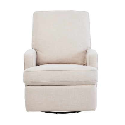 Quinn Electric Recliner Glider Chair with USB in Egg Shell