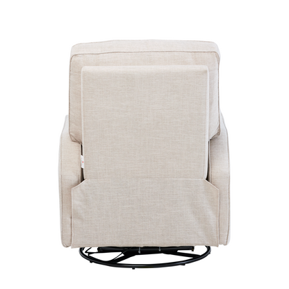 Quinn Electric Recliner Glider Chair with USB in Egg Shell