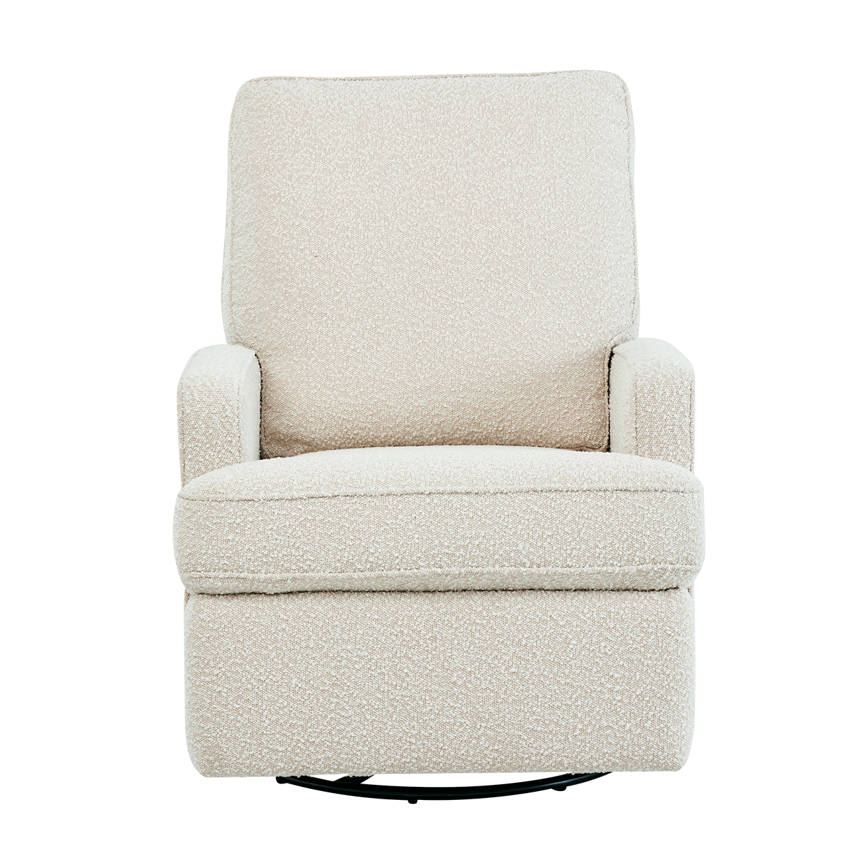 Quinn Recliner Glider Nursery Chair in Vanilla Bouclé