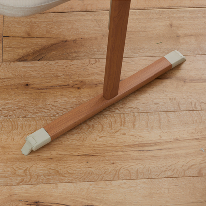 Zizee Bassinet in Scandi Walnut and Ecru