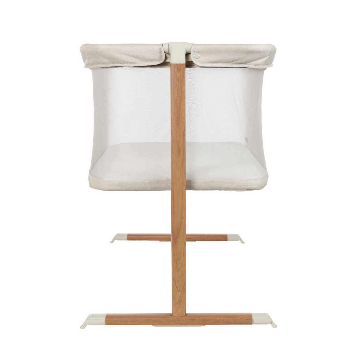 Zizee Bassinet in Scandi Walnut and Ecru