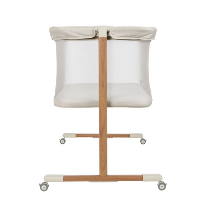 Zizee Bassinet in Scandi Walnut and Ecru