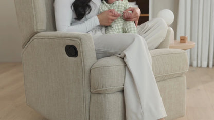 Chelsea Recliner Glider Nursery Chair in Latté