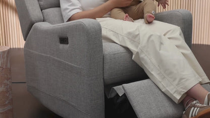 Henry Plus Massage & Heat Nursing Chair in Pure Grey