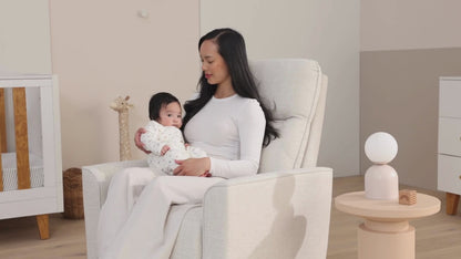 Felix Electric Recliner Glider Chair with USB in Egg Shell