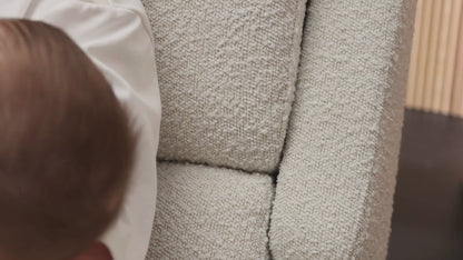 Henry Plus Massage & Heat Nursing Chair in Vanilla Bouclé