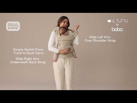 Boba Auri Baby Carrier in Coconut Teddy Fleece