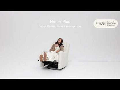 Henry Plus Massage & Heat Nursing Chair in Vanilla Bouclé