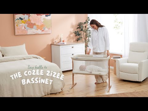Zizee Bassinet in Scandi Walnut and Ecru