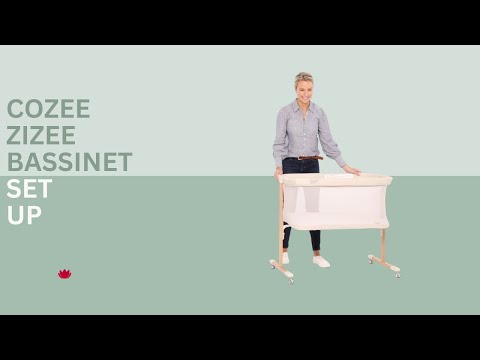 Zizee Bassinet in Scandi Walnut and Ecru