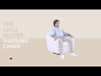 Lulu Glider Chair in Vanilla Bouclé