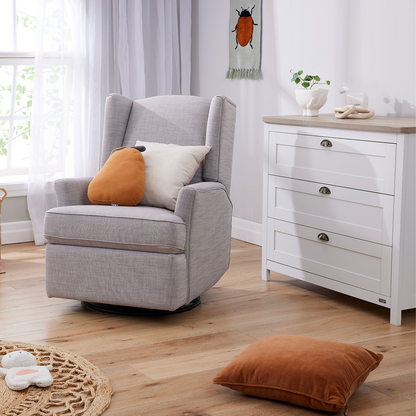 Chelsea Recliner Glider Nursery Chair in Grey Frost