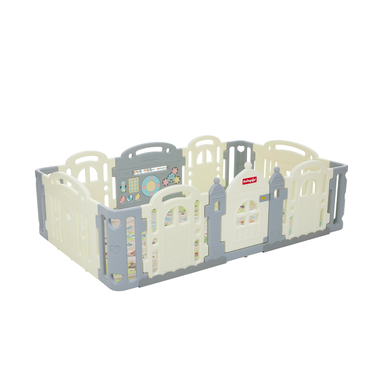 Dwinguler large kid's 2024 castle playpen used