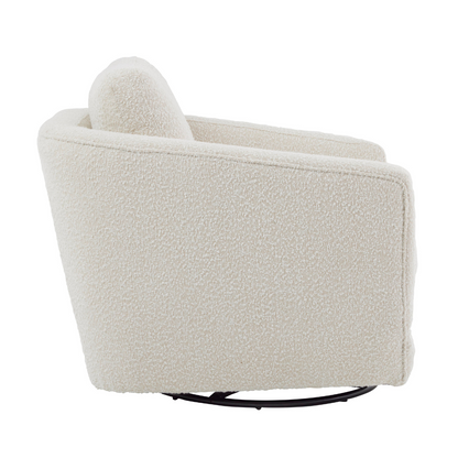 Lulu Glider Chair in Vanilla Bouclé