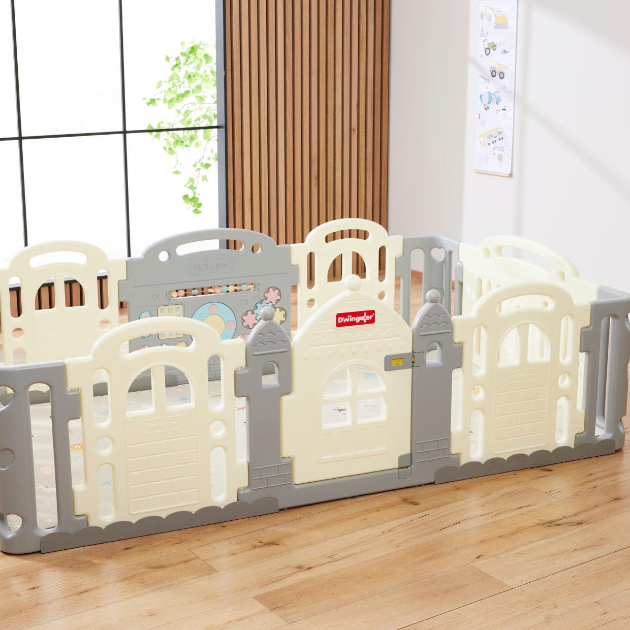 Castle Play Pen Grey iL Tutto