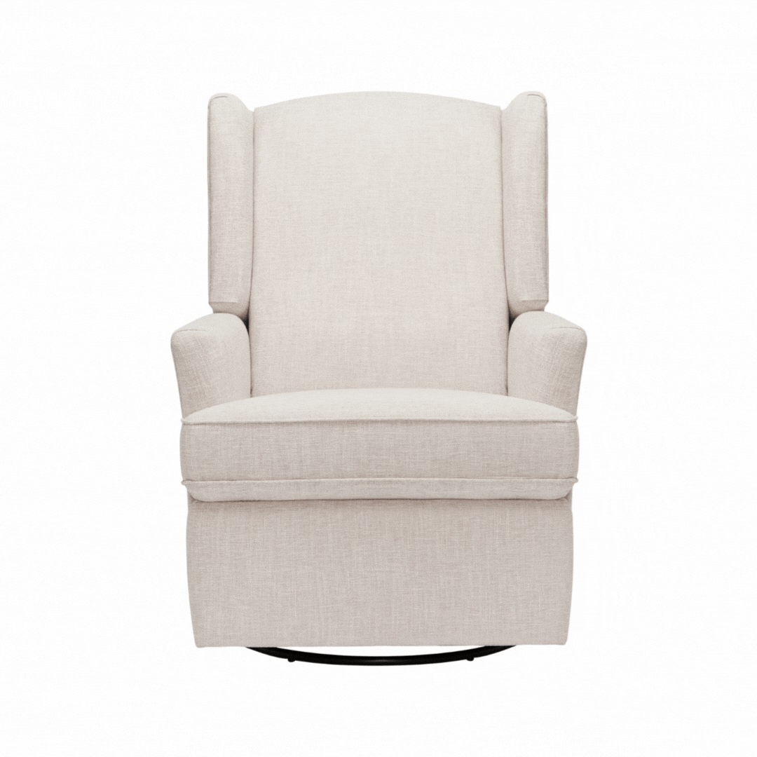 Chelsea Recliner Glider Nursery Chair in Egg Shell