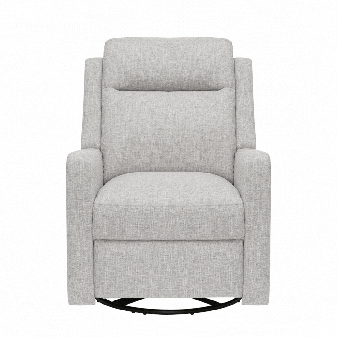 Henry Electric Recliner Glider Chair with USB in Pure Grey