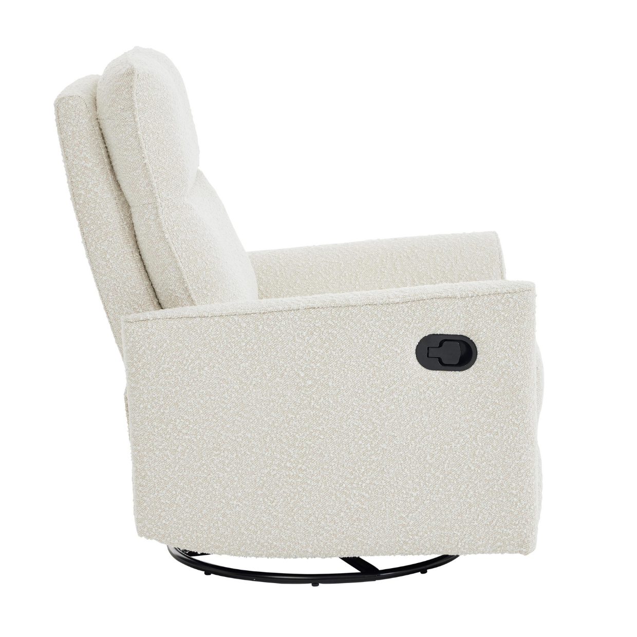 Felix Recliner Glider Nursery Chair in Vanilla Bouclé