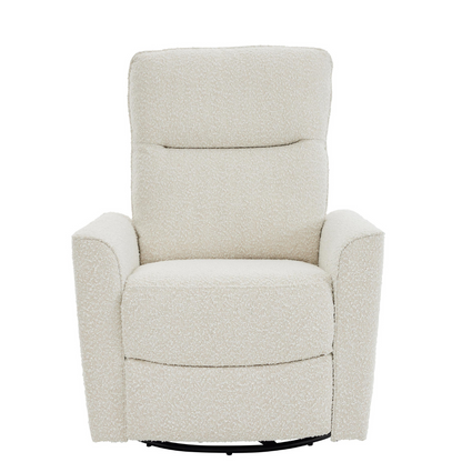 Felix Recliner Glider Nursery Chair in Vanilla Bouclé
