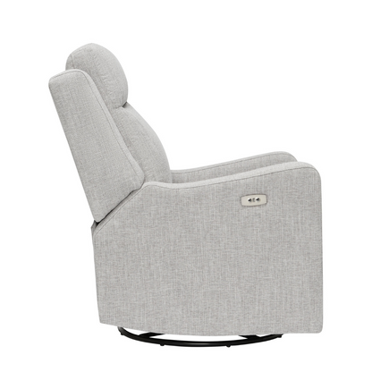 Henry Electric Recliner Glider Chair with USB in Pure Grey