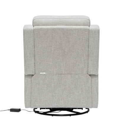 Henry Electric Recliner Glider Chair with USB in Pure Grey