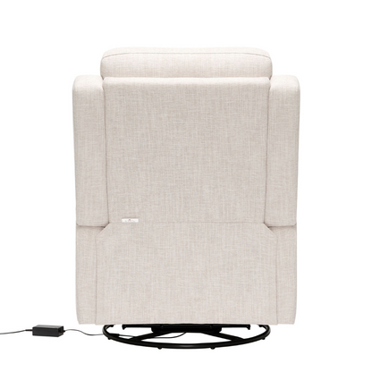 Henry Electric Recliner Glider Chair with USB in Egg Shell
